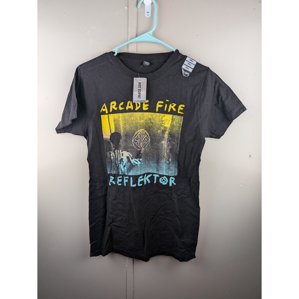Arcade Fire Reflektor Band T-Shirt Mens Small Black Hot Topic Graphic Tee New